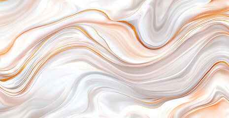 Poster - Abstract marble pattern with blush pink and gold accents, featuring smooth flowing lines and luxurious feel. Perfect for backgrounds and design projects