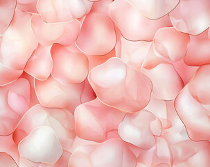Poster - Soft pink abstract background with smooth, rounded shapes creating gentle, dreamy atmosphere. Ideal for design projects needing calming aesthetic