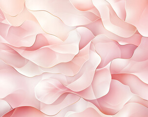 Poster - Soft pink abstract watercolor background with flowing shapes and gentle curves, creating serene and elegant atmosphere. Ideal for design projects and artistic expressions