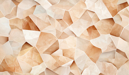 Poster - Textured background of abstract shapes in warm beige and cream tones, creating modern and elegant design. Perfect for wallpapers or graphic projects