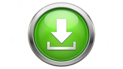Poster - Green Download Button Icon