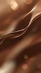 Aufkleber - An abstract wave of silky textures in warm bronze tones creating a smooth and calming visual effect.