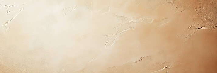 Poster - Light peach cement wall texture with polished finish on a bright background