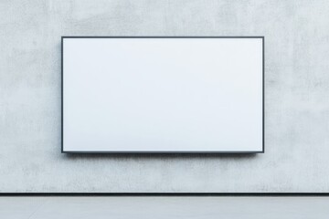 Wall Mural - Minimalist Blank Canvas in Modern Room with Concrete Wall Background