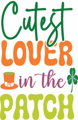 cutest lover in the patch design