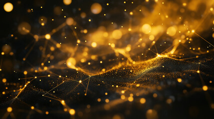 Golden Network Design - Futuristic Technology