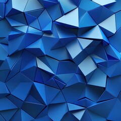 Aufkleber - A blue background with many triangles
