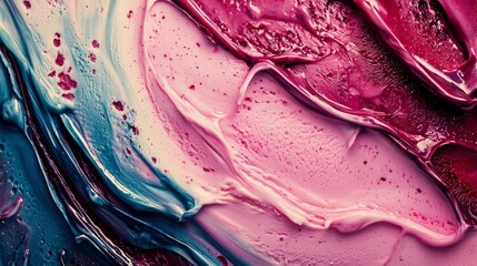 Poster - Abstract Colorful Swirls of Paint Blending Together in Beautiful Patterns