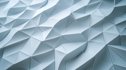 Poster - The image is a white background with a lot of triangles