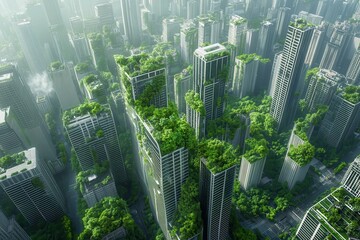 Poster - green urban planning and sustainability,