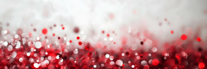 Poster - Red sparks with silver texture create a mesmerizing visual effect in a vibrant display