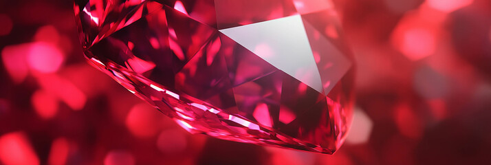 Poster - Charming ruby glows create an enchanting overlay texture in a stunning display of color and light