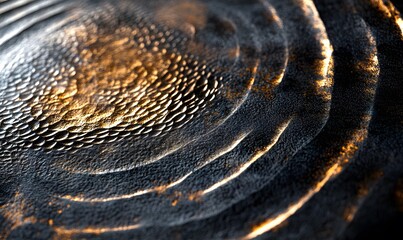 Poster - Abstract texture with circular pattern and metallic highlights for background designs