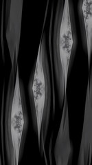 Poster - Intricate patterns of light and shadow create depth in a design. Generative AI