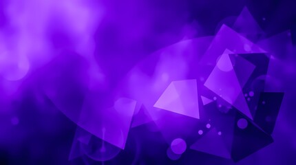 Poster - Purple abstract digital background with geometric shapes and soft gradients in a vibrant atmosphere. Generative AI