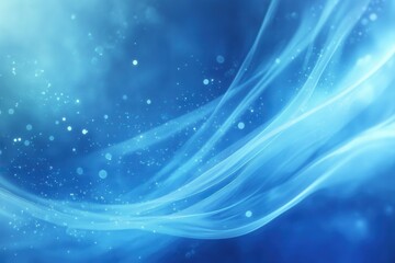 Fototapete - Fluid abstract blue texture background . Abstract blue background featuring flowing wavy lines, creating a dynamic and visually engaging design.