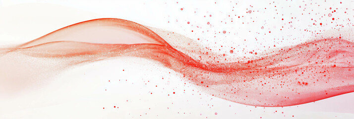 Fototapete - Swirling red sparks create a dynamic overlay texture for artistic designs and concepts