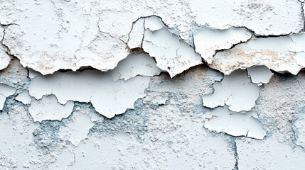 Poster - A close-up of textured, peeling paint revealing underlying layers on a weathered surface, showcasing the passage of time and wear.