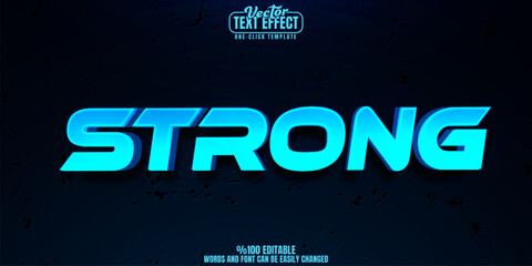 Poster - strong editable text effect, customizable fit and powerlifer 3d font style