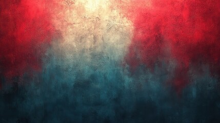Leinwandbilder - An abstract background with a blend of red, blue, and gold hues, ideal for creative projects and digital designs, providing a stunning visual impact.