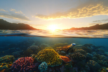 Wall Mural -  galapagos winter sunset