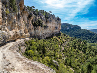 Wall Mural - Place known as La Raya near Una village, Cuenca mountain range, Spain