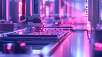 Poster - High-Tech Automated System Inspecting Electronics Components in a Modern Facility