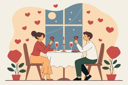 Happy Valentine's Day of Couples in Romantic