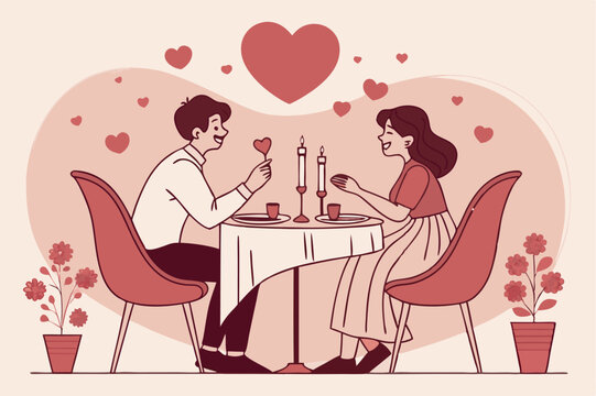 Happy Valentine's Day of Couples in Romantic