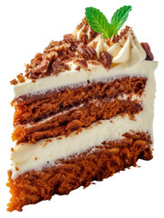 Wall Mural - PNG Carrot cake dessert cream food.