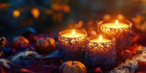 Wall Mural - Autumn Candlelight