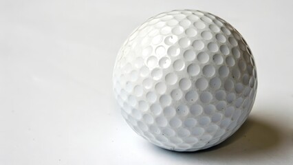 Wall Mural - Golf Ball on White Background