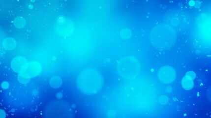 Poster - Soft Blue Background with Bokeh Effect and Dreamy Atmosphere