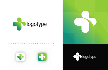 Poster - Medical cross logo, symbolizing healthcare, pharmacy, and wellness. Ideal for pharmacies, hospitals, clinics, pharmaceutical companies, and medical services. Vector illustration