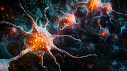 Poster - Legal docs transform into vibrant neural connections in the digital age