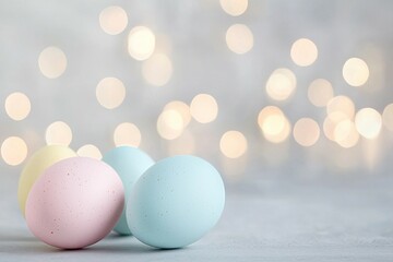 Poster - Group of four eggs, two of which are blue and two of which are pink