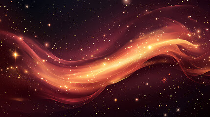 Wall Mural - ethereal crimson nebula