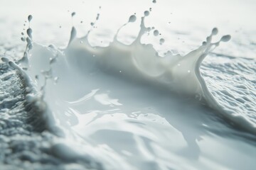 Poster - creative graphic layout showcasing dynamic splashes of a liquid