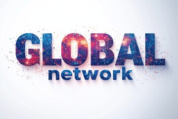 Poster - Creative graphic layout showcasing the concept of global networking through vector design