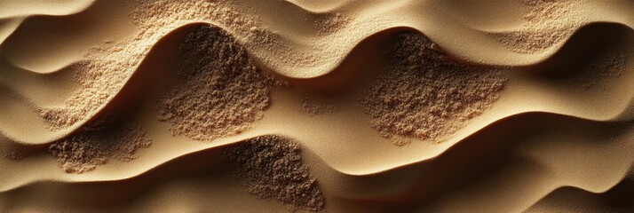 Poster - Texture of wind-sculpted sand waves in a serene desert location at sunset