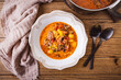 © Brebca - Zero waste soup, pizza soup with vegetables and meat, minestrone