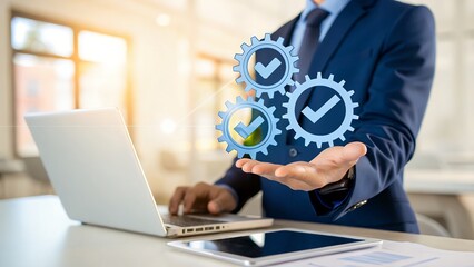 Aufkleber - Streamlined Workflow: Automating Quality Control & Business Processes for Optimized Performance, Enhanced Productivity, and Guaranteed Compliance.    