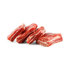 A close-up of fresh Dana Kemikli Et, beef with bones, perfect for stews and slow-cooking. The rich red color and marbling showcase its quality, making it ideal for flavorful, hearty dishes.
