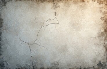 Aufkleber - Grunge surface of concrete wall texture with cracks. Grey colored, rusty damaged material. Perfect for vintage backgrounds, grungy designs, retro-style renders. Distressed wall with peeling paint