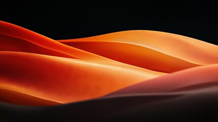 Wall Mural -   A close-up of a cell phone displaying a blurred image of an orange and pink wave