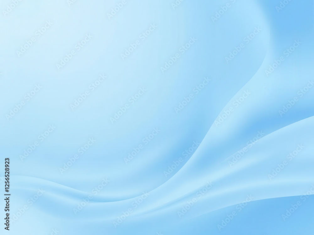 Soft, flowing light blue abstract background with subtle gradient ...
