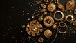 © Simon - Vibrant collection of intricate gold jewelry displayed on a dark background