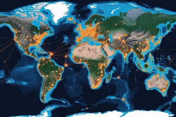 Poster - Global Connectivity Map: Visualizing the Web of International Trade and Digital Networks