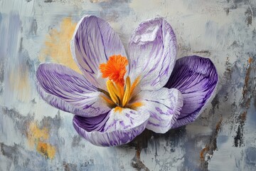 Wall Mural - crocus an early spring bloom