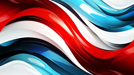 Wall Mural - A background image that artistically combines blue, red, and white.